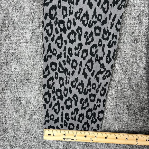 Banana Republic Womens Sloan Pants 2 Gray Cheetah Mid Rise Skinny Office‎ Casual - Picture 9 of 11